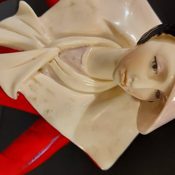 A Santini Classic Art Deco Statue Italy Lady by The Post - Picture 8 of 10